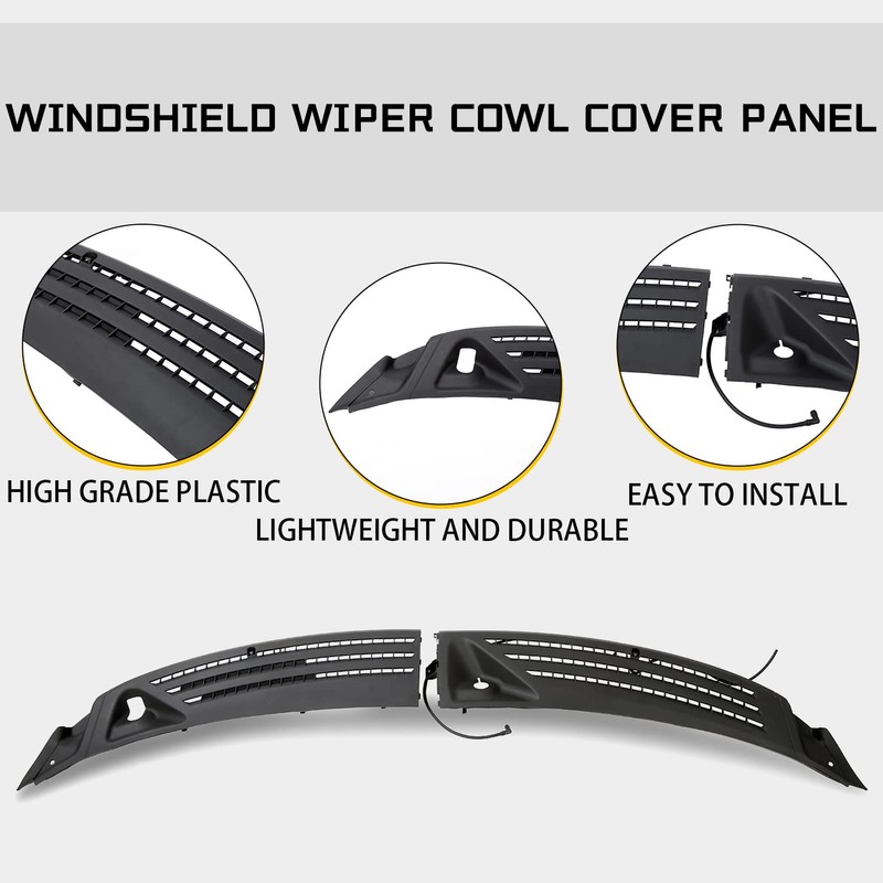 7BLACKSMITHS Windshield Wiper Cowl Cover Panel Compatible With 2004-2008 Ford