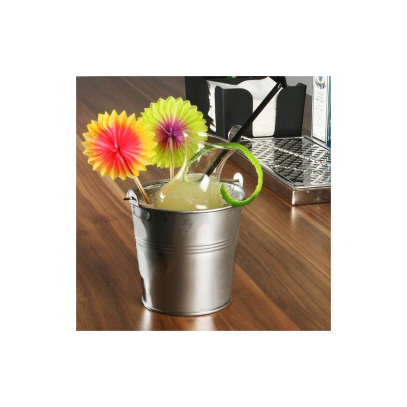 Genware Stainless Steel Serving Bucket 12cm | Mini Bucket, Metal