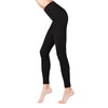 Conte Black Thermal Leggings Footless Tights Base Layer Cotton 250