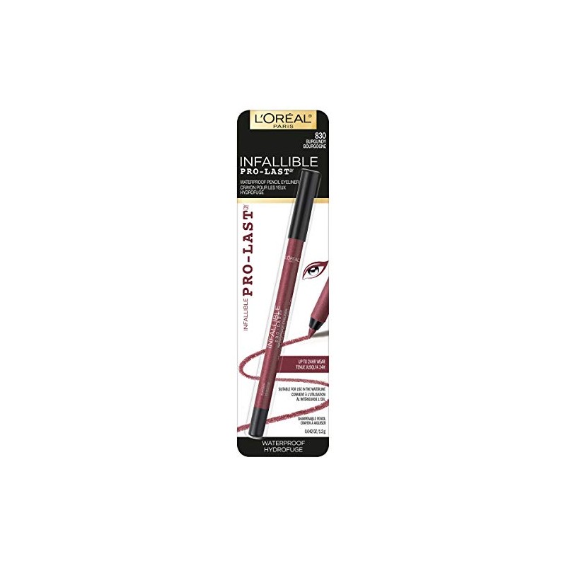 L'Oreal Paris Makeup Infallible Pro-Last Pencil Eyeliner, Waterproof & Smudge-Resistant,