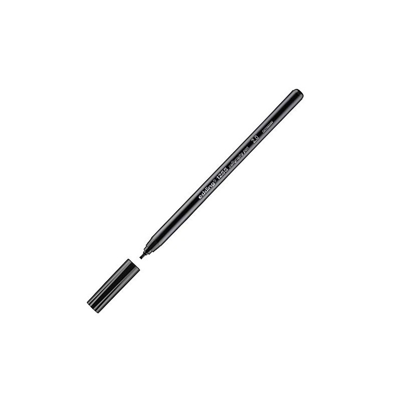 Edding 1255 - Penna per calligrafia 2.0, colore: Nero