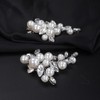 Lenjicons Elegant Pearls Hair Clips Rhinestone Pearls Hair Barrettes Women