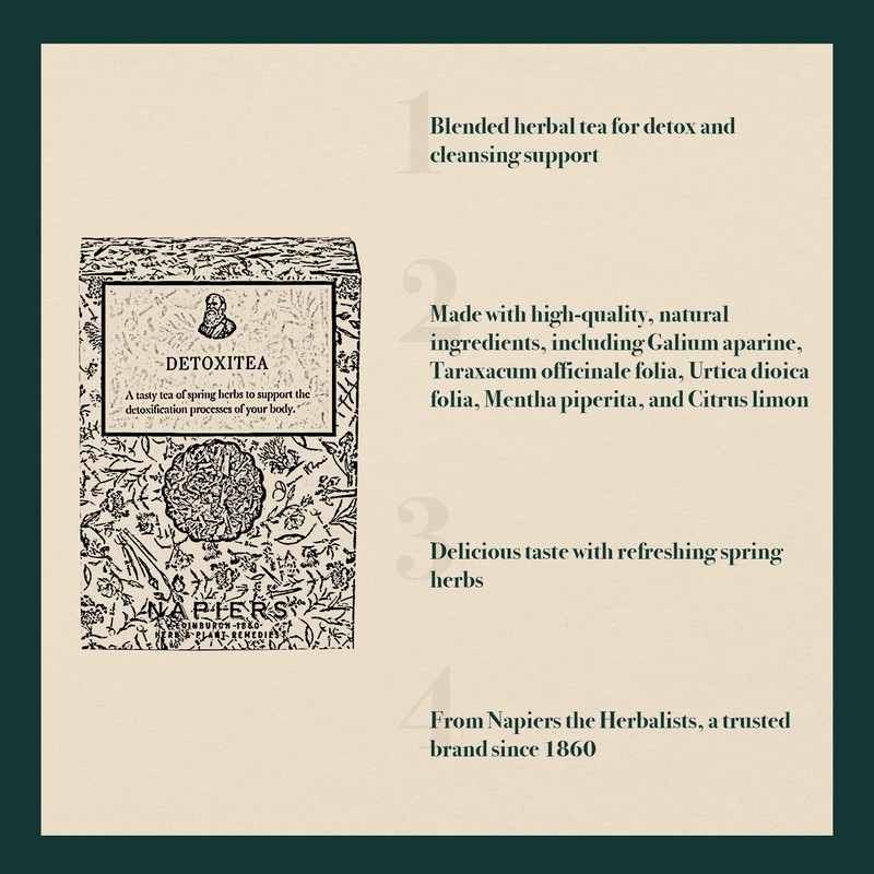 Napiers Detoxitea Herbal Blend | Loose Leaf Tea | Support