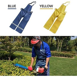 Kelendle Trimmer Safety Chaps with Pocket Adjustable Strap Split Leg Apron Blue
