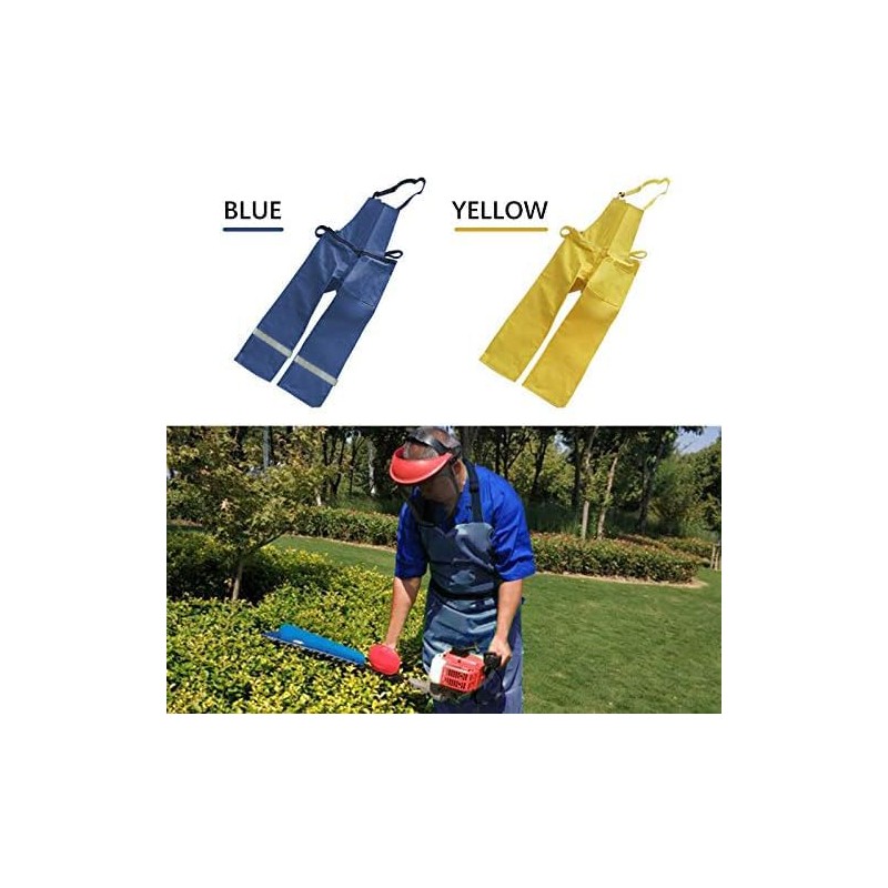 Kelendle Trimmer Safety Chaps with Pocket Adjustable Strap Split Leg