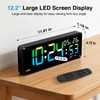 XREXS 12.2 Inch Digital Wall Clock WiFi Sync with Seconds