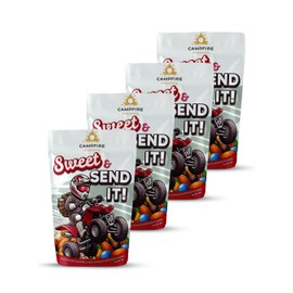 Campfire Cravings Sweet & SEND IT! Trail Mix 4-Pack – Eco-Friendly Snack Mix