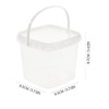 10Pcs Clear Buckets with Lids, Plastic Ice Cream Buckets with