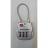 Travel Sentry TSA Approved 3-dial Combination Cable Luggage Lock -