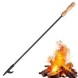 Fireplace Fire Pit Campfire Poker Stick. Uten 32-Inch in Heavy Duty Fireplace Poker. Solid Steel Fire Pit Poker, Fire Pit Accessories for Fireplace Camping Wood Stove Indoor and Outdoor.