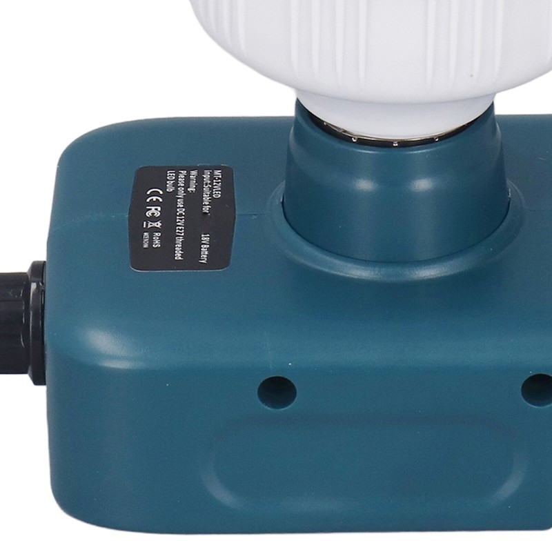 Battery Powered Work Light Bulb E27 Adjustable Brightness LED Bulb