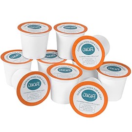 DIACAFE 10ct Cleaning Pods & Rinse Cups Compatible with Keurig Coffee Makers 1.0 & 2.0, K cup Cleaner Descaler, Coffee Stain Remover