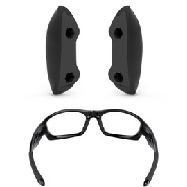 ToughAsNails Standard Fit Black Replacement Nose Pads Pieces for Oakley Straight Jacket 2007 Sunglasses