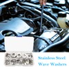 Beenlen 295 Pcs 304 Stainless Steel Spring Wave Washer Assortment