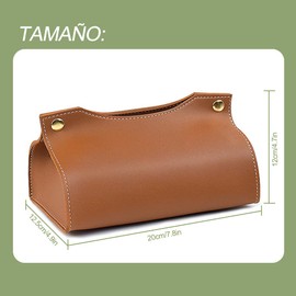 Mythya Portapañuelos de Papel Moda, Caja Dispensadora de Pañuelos, Funda para Caja de Pañuelos, Bolsa de Almacenamiento Minimalista-Diseñado con Piel Sintética Modern