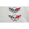 AUTO 2PC 1997-2004 C5 Corvette Chrome Front Bumper Rear Deck