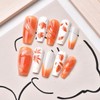 30Pcs Fall Press on Nails Medium Square Fake Nails with