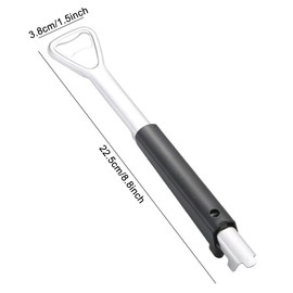 DIYBravo Adjustable Can Opener Stainless Steel Manual Lid Opener Multifunctional Jar Opener Bottle Opener for Seniors Children Arthritis Patients (B)