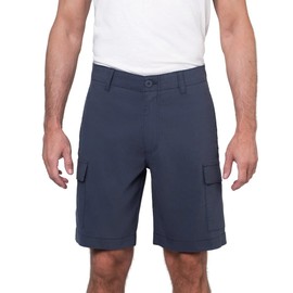 Wearfirst Men’s Classic Fit Stretch Lightweight Cargo Short (Blue, 34)