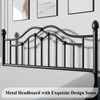LoVinson Full Bed Frame with Headboard and Footboard, Modern Metal