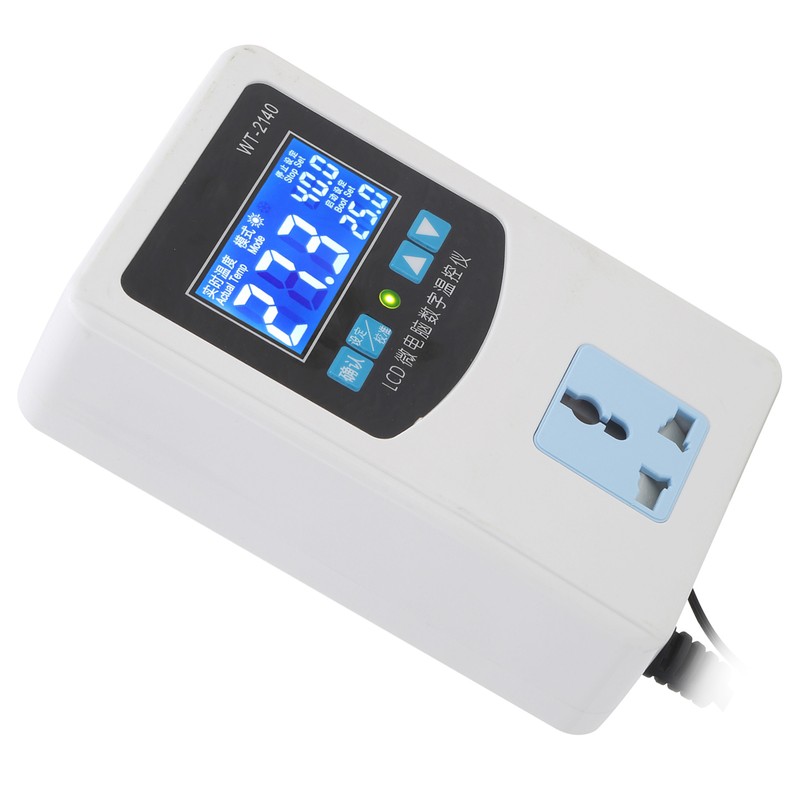 Temperature Controller Digital Microcomputer Intelligent Thermostat Protector Switch 1500WUS Plug