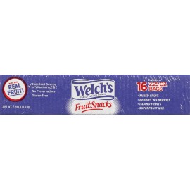 Welch's Fruit Snacks Variety Pack 2.25 oz Pack of 16 Gluten Free Delicious Tr...