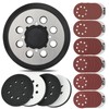 Gnellkoor 5 Inch 8 Holes Hook Loop Orbital Sander Metal