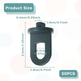 50 x Greenhouse Clips, Sturdy Plant Holders, Greenhouse Clips, Greenhouse Accessories, Sturdy Greenhouse Clips, Hanging Devices for Greenhouse, Perfect Trellis Clips for Your Paradise