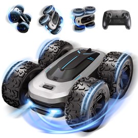 Remote Controlled Car, 4WD RC Car: 360° Rotation / Light / Flip Special Effect, 2.4GHz Monster Truck, Drift Stunt Car Offroad for Children 6-14 Years, 15 km/h Car Remote Controlled Gifts
