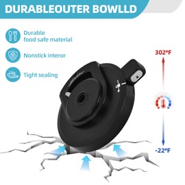 Replacement Outer Bowl Lid Compatible with Ninja NC299AMZ/NC300/NC301 Series, Clear Polycarbonate, Dishwasher Safe, Ice Cream Maker Lid(NO Paddle)