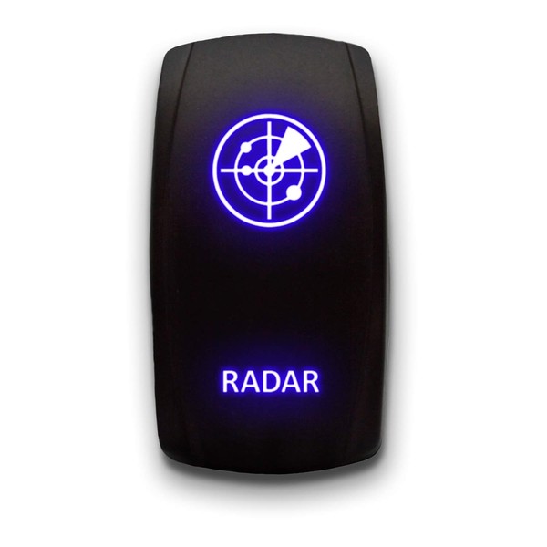 RADAR - Blue - STARK 5-PIN Laser Etched LED Rocker
