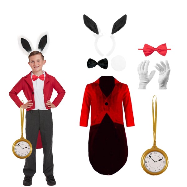 Lizzy Child Rabbit Costume (10-12 Years) 3pc Black Bunny Ear