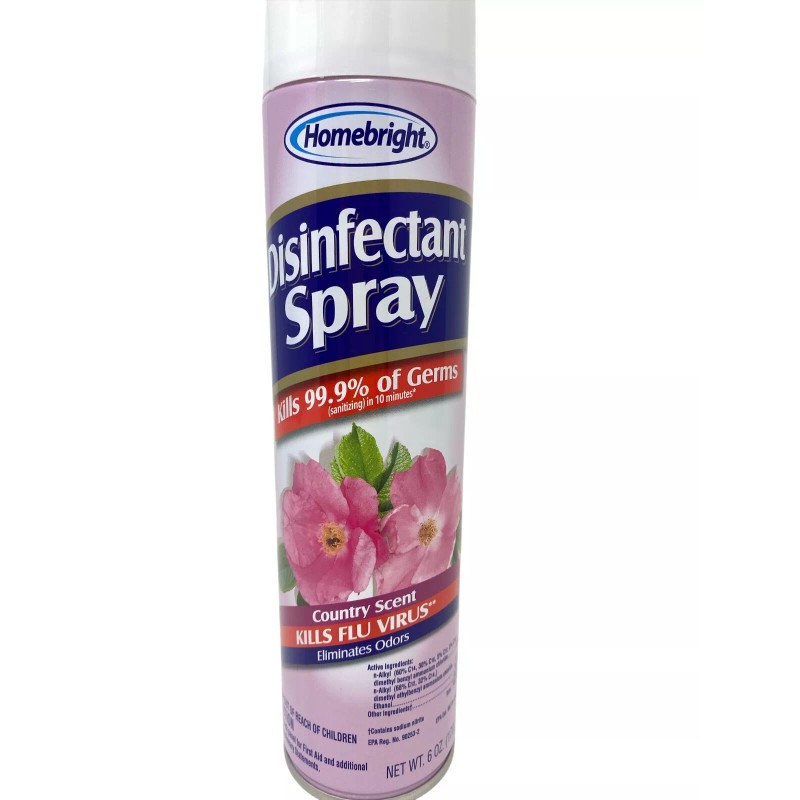 Homebright Disinfectant Spray Country Scent Pack of 3 Kills 99.9%