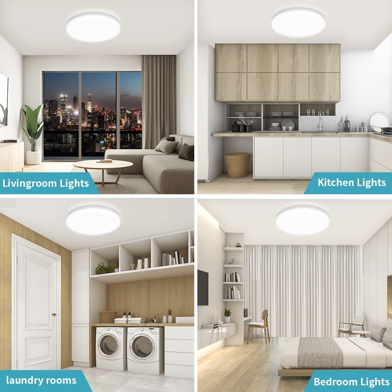 Airand LED Flush Mount Ceiling Light 5000K Daylight LED Ceiling
