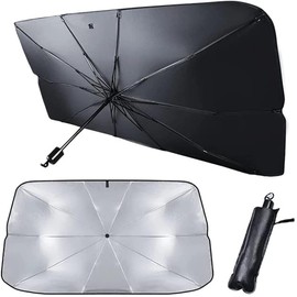 Parasol plegable para parabrisas Kwak's S 65x125cm - Protección UV y frescura
