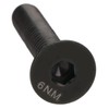 Bike Stem Bolt Screw, M6x30mm Titanium Alloy Flat Head Headset