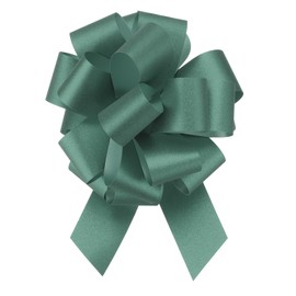 MECCANIXITY 10pcs 11" Glitter Car Large Pull Bow Gift Wrapping Bows for Christmas Flower Presents Birthday Wedding Car, Green
