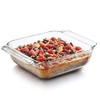 Libbey Baker's Premium Square Glass Casserole Bake Dish, 8-inch by