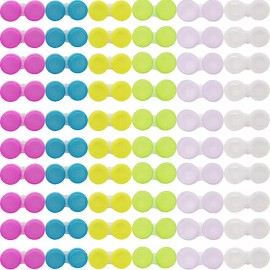 RONYOUNG 60PCS 콘택트렌즈 케이스 홀더 박스 좌우 눈 용기 6가지 색상 RONYOUNG 60PCS Contact Lens Case Holder Box for Left and Right Eyes 6 Colors