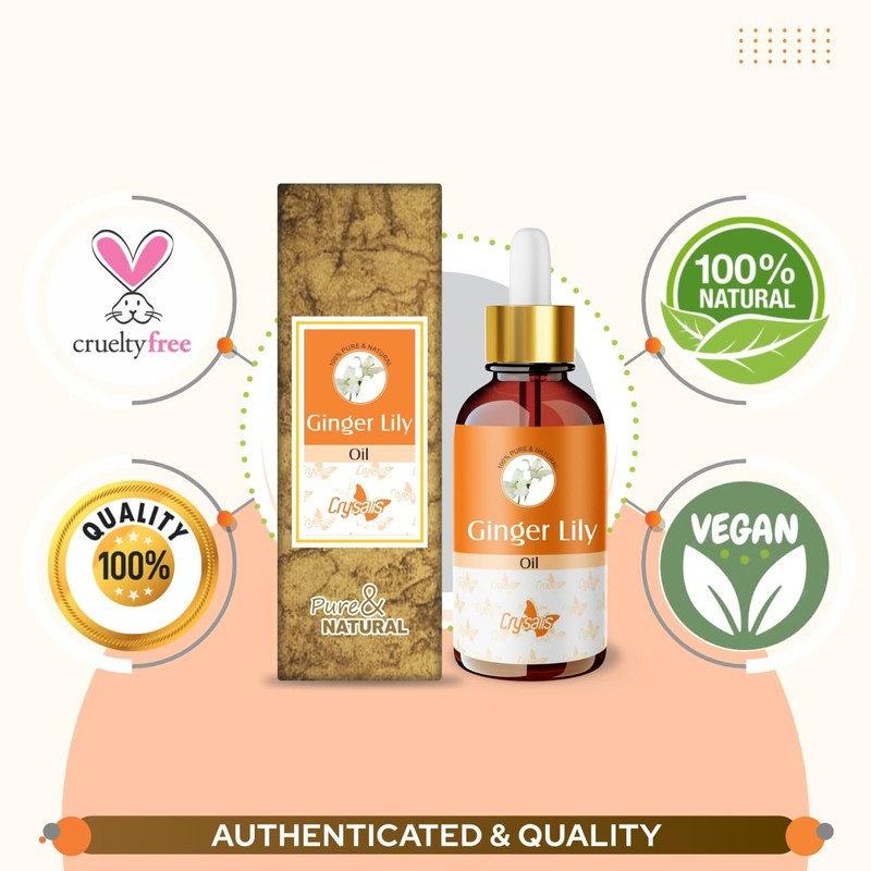 Crysalis Ginger Lily Pure Essential Oil (Hedychium coronarium) Steam Distilled
