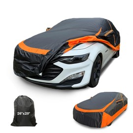 car Cover Waterproof All Weather Tear-Resistant, Durable and Sun-Protective, Equipped with a Zipper, Suitable for Full-car Coverage Outdoors, Suitable for sedans with a Length of (188-193 inches)