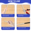 Chihutown 4PCS Golf Shaft Extension,Stainless Golf Club Extensions, 0.5 0.6in