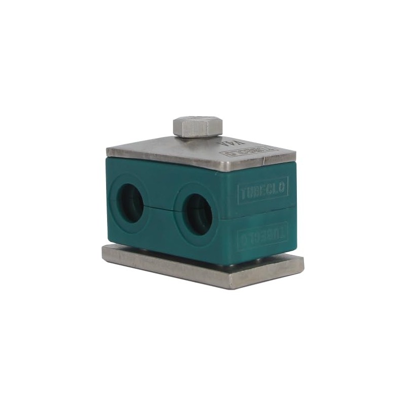 Tubeclo 12MM Twin Series Clamp, Polypropylene with Galv Plated Steel