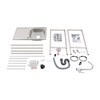 Stainless Steel Outdoor Sink with Hose Hook Up, Freestanding Single