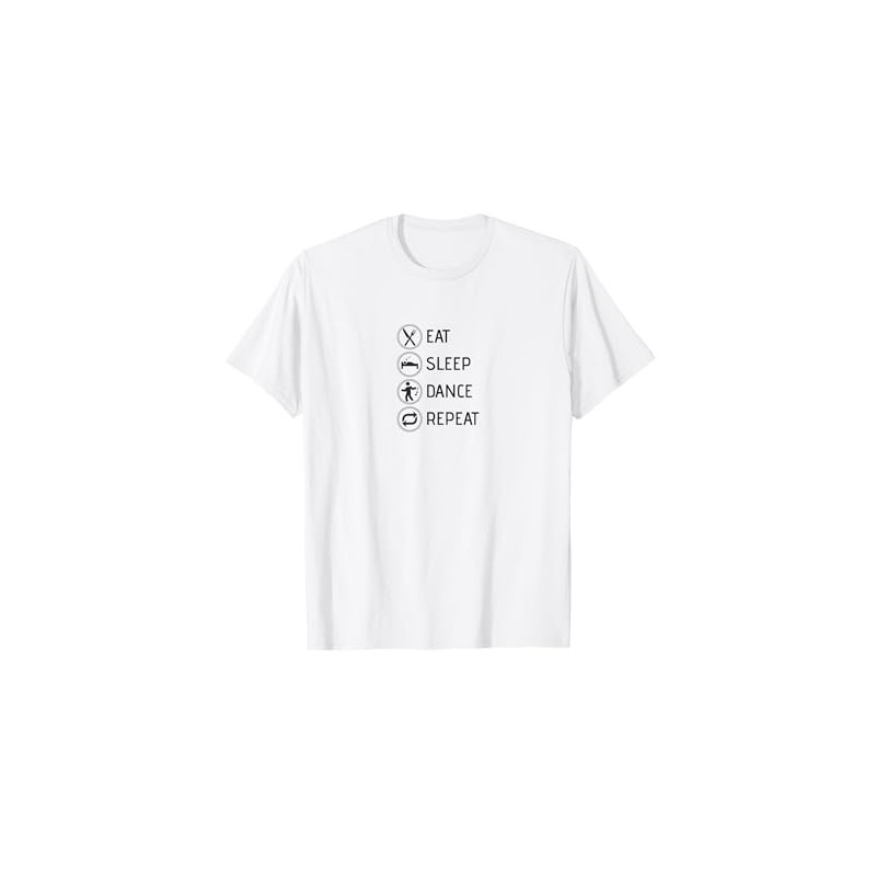 Eat Sleep Dance Repeat Ballerino di danza classica Regali Maglietta