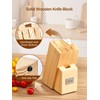 Knife Set, D.Perlla 7 Pieces Kitchen Knife Set with Built-in