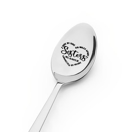 Graduation Birthday Gifts for Sister from Sisters Engraved Spoon Gifts for Sis Sister Long Distance Gifts Spoon for Sister Wedding Gifts for Sister Coffee Tea Spoons for Coffee Tea Ice Cream Lovers
