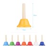 8pcs Colorful Handbell 8 Note Diatonic Metal Hand Bells Set