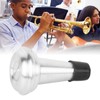 Trumpet Mute Silencer Practice Replacement Lightweight Aluminum Accessories Silver
