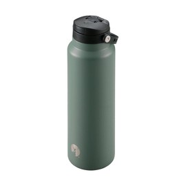 Captain Stag UE-3550 Sports Bottle, Direct Drinking, Double Stainless Steel Bottle, Vacuum Insulated, Cold Retention Only, HD One-Touch Bottle, 33.8 fl oz (1000 ml), Olive Drab, Product Size: Approx